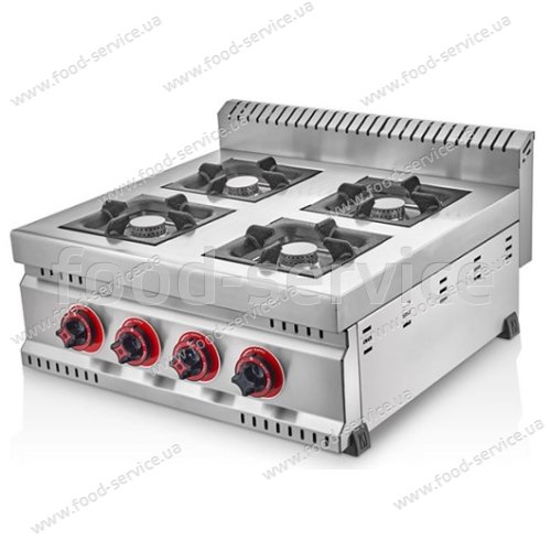 Газова плита 4-х конфорочна Silver 2907-PR LPG без духовки 2907-PR0